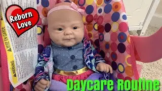 Newborn baby Before Daycare Routine Reborn Role play