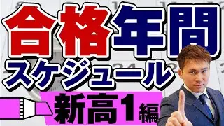 【新高１生の勉強】どの大学でも現役合格できる年間勉強スケジュール。「何をすればいい？」に答えます。