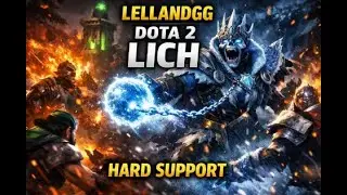 Lich Hard Support Gameplay - Ranked Dota 2 Impact & Team Fight Control