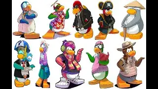 club penguin  characters sings I'm blue (DA BA DEE) part1