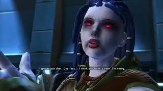 #SWTOR: Female Jedi Knight Saboteur Onslaught Expansion Theron Shan Romance Intro