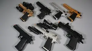 Коллекция игрушечных страйкбольных пистолетов Desert Eagle - Золотой - Серебристый - Черный - Коллекция РЕАЛИСТИЧНЫХ ИГРУШЕЧНЫХ ПИСТОЛЕТ