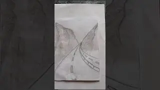 Mountain Paths &ndash; Simple Pencil Sketch by an Amateur Artist #MountainPaths #AmateurArtist #Nature