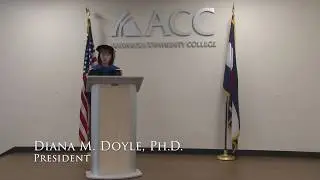 Arapahoe Community College Fifty-Third Annual Commencement Ceremony Welcome