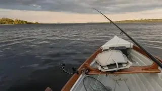 Tougher night on the lake using the Spent Gnat mayfly.The wind kept changing, keeping the fish down.