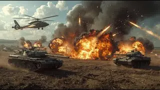 15 minutes ago! Russian military base destroyed by Ukrainian helicopters - ARMA 3