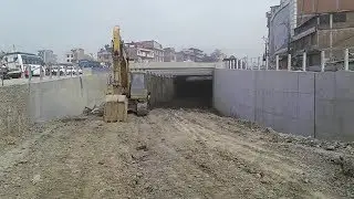 Kathmandu Ring Road Construction, kalanki.
