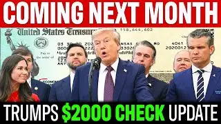 BREAKING: Trumps $2000 Stimulus Check Coming Next Month? | Americans Are Waiting!