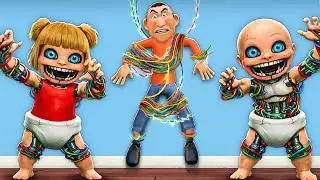 Baby & Girlfriend Become ROBOTS!