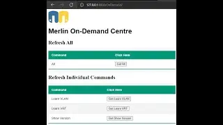 Merlin Unchained: On-Demand push of a button web based pyATS