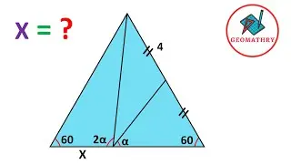 Calculating the missing length in the Equilateral Triangle | 2 Methods