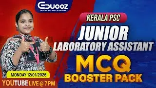 Kerala PSC Junior Laboratory Assistant &ndash; MCQ Booster Pack | Study Smart, Score Higher!