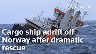 Cargo ship adrift off Norway after dramatic rescue