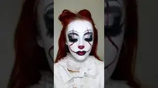 Pennywise Makeup Tutorial!!🎈#halloweenmakeup #pennywisemakeup #pennywise #makeuptutorial