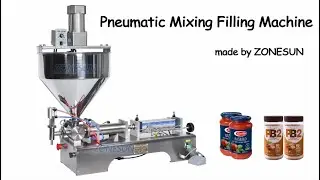 Semi automatic paste mixing Filling Machine