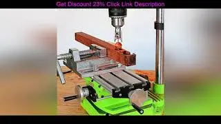 Slide Mini Precision Multi-functional Drill Milling Machine Bench Drill Vise Fixture Work Table Adj