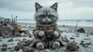 Cat's Plays Alone in a World That Forgot Him - Cat Doing a Human Thing #viral #funny #comedy #cat