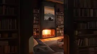 Cozy Winter Fireplace &bull; Ambient Calm