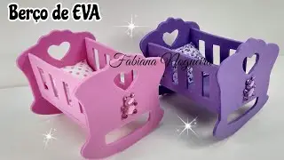 Mini Berço de EVA com Molde 👶🍼♥️