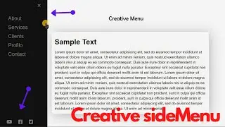 Amazing Sidebar in Html CSS and js | Creative animated sidebar | Responsive Sidebar