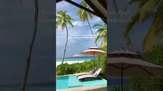 Pool Beach Villa view #maldives #fushifaru #fushifarumaldives