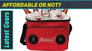 Budweiser Soft Cooler Bag with Bluetooth Speakers - Ultimate Outdoor Companion!
