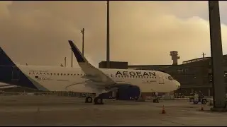 MSFS | Snow Day | Oslo (ENGM) ✈︎ Hannover (EDDV) | A320neo | Aegean Airlines