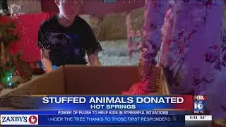 Family helps local police department by donating stuffed animals to help kids in stressful situation
