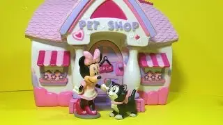Unboxing the Minnie Mouse Bow Tique Pet Shop with Figaro Toys