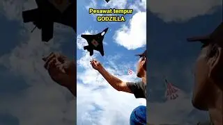 Sangat mudah terbangnya layangan ini! #layangan #layanglayang #pesawat