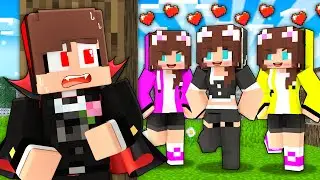 MAIZEN: JJ Vampire vs JJ`s Girl Werewolf - LOVE CURSE - Minecraft Animation JJ & Mikey