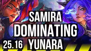SAMIRA & Zilean vs YUNARA & Karma (ADC) | 1200+ games, Dominating | EUW Master | 25.16