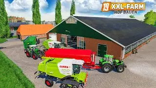 LS19 XXL Farm 2 #52: HOFUMBAU XXL: Neuer Kuhstall, B&auml;ume und mehr f&uuml;r den Hof | FARMING SIMULATOR 19