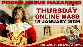 QUIAPO CHURCH LIVE MASS TODAY · 15 JANUARY 2026 · THURSDAY