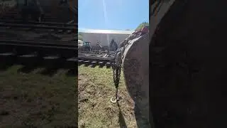 straight track a switch #railroad #railway #tamper