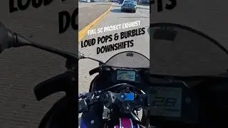 Yamaha R3 Pure Downshift Pops & Crackles | SC Project Exhaust