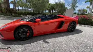 2014 LAMBORGHINI AVENTADOR LP700-4 ROADSTER WALKAROUND AND DRIVE POV BY DRIVING EMOTIONS