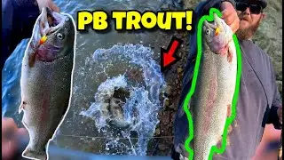 Catching my PB TROUT! (Fishing Lake Del Valle for Trout)