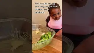 Do you have trouble getting your children to eat greens? Sit down and eat the same thing with them