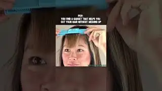 Perfect DIY bangs at home&mdash;CreaClip makes it easy ✂️ #hair #shorts #haircut