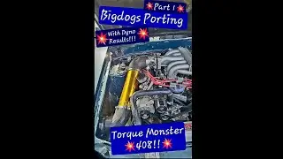 SBF 408 Torque Monster👹 Lighting Tubular Gt40 Truck manifold Stage 3 Ported Dyno Results! Part 1!!