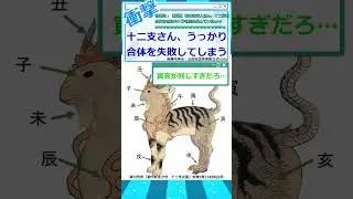 [ゆっくり5ch]　浮世絵ショート①　【画像】昔の日本人さん、十二支を合体させたキメラを生み出していたｗｗｗ&hellip;　#5ch #5ch面白いスレ #浮世絵 #おもしろ画像 #ポケモン #イラスト #十二支