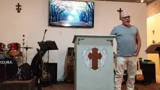 Cody Carr preaching. 