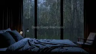 ASMR CALM RAIN ROOM  3 HOURS SLEEP AND STUDY SOUNDS