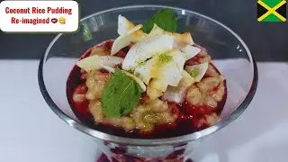 How To Make Creamy Coconut Rice Pudding With Sorrel Syrup | Caribbean Comfort Dessert With A Twist