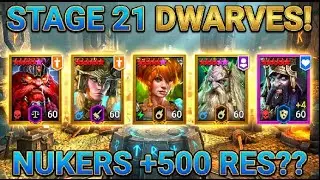 FACTION WARS HARD MODE GUIDE! Stage 21 DWARVES! (Full Breakdown - No Reagering!)