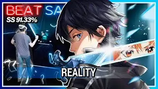BEAT SABER | Reality - Divide Music ft. AmaLee (Sword Art Online) [Expert+ SS]