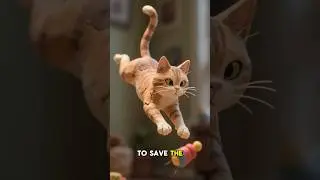 Superhero Kitty Saves the Toy &mdash; Epic Finale 🦸&zwj;♂️🐾 #shorts #catshorts #cat #funnycats