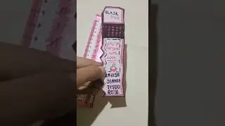 new blackpink bookmark and ruler