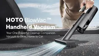 HOTO BlowVac&trade; Vacuum with flexible hose, stronger power & longer battery life. Now available!